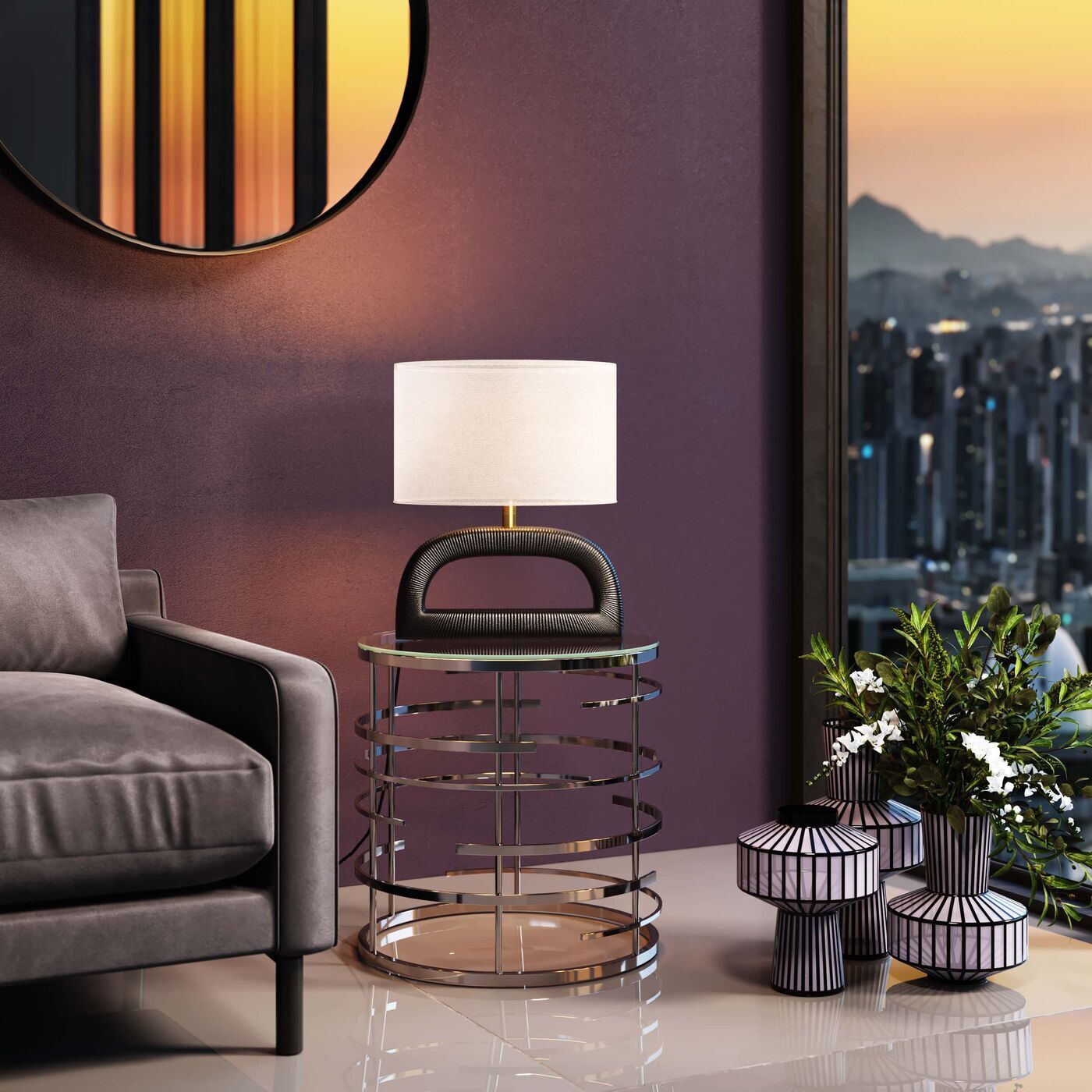 Лампа настольная KARE Tube 55090