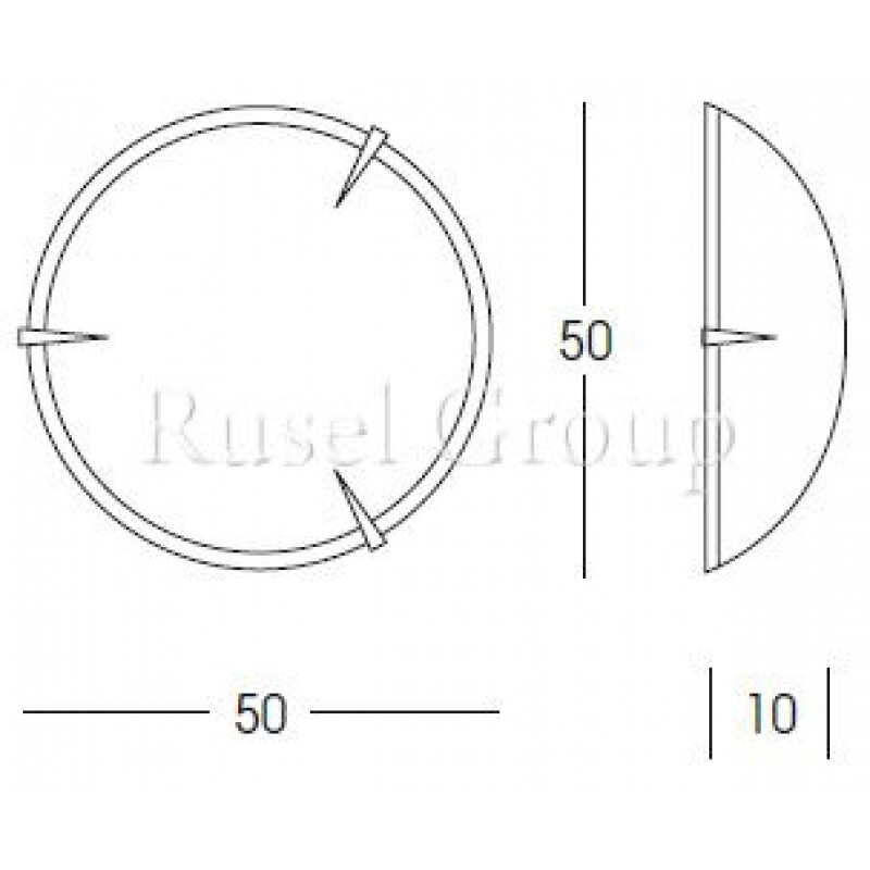 Настенно-потолочный светильник Linea Light Lancia 73667