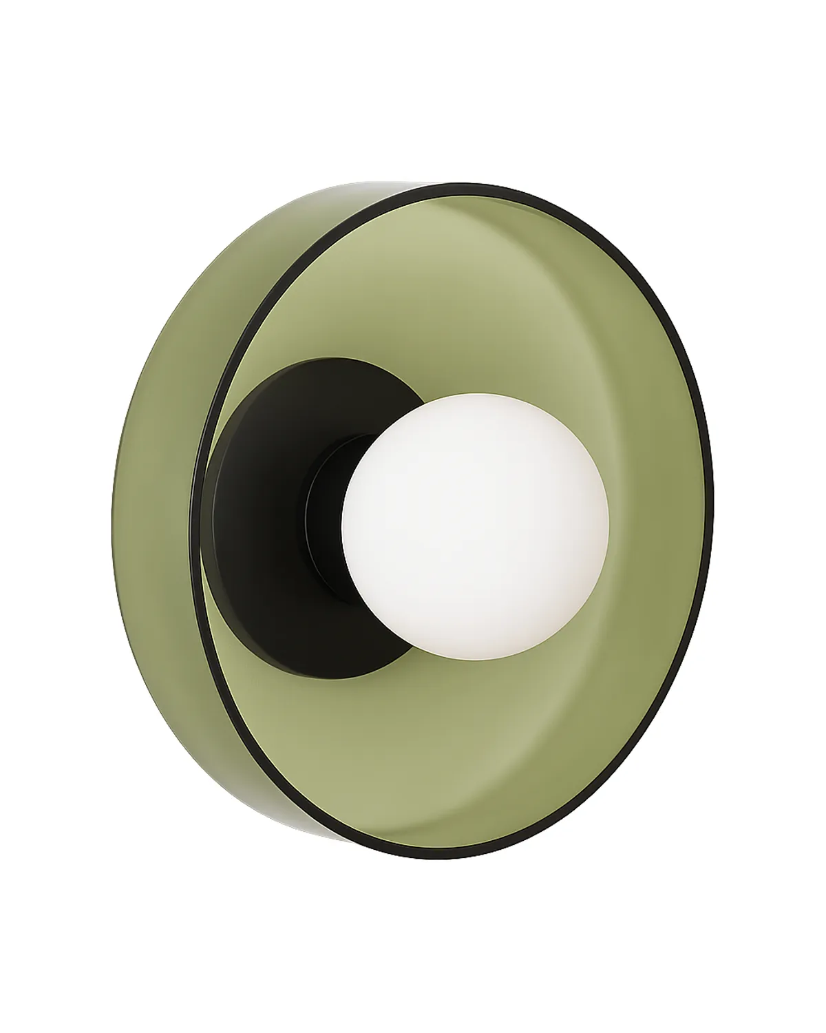 Настенный светильник Кассель с зеленым стеклом Louvre Home LHLSC500324SWL