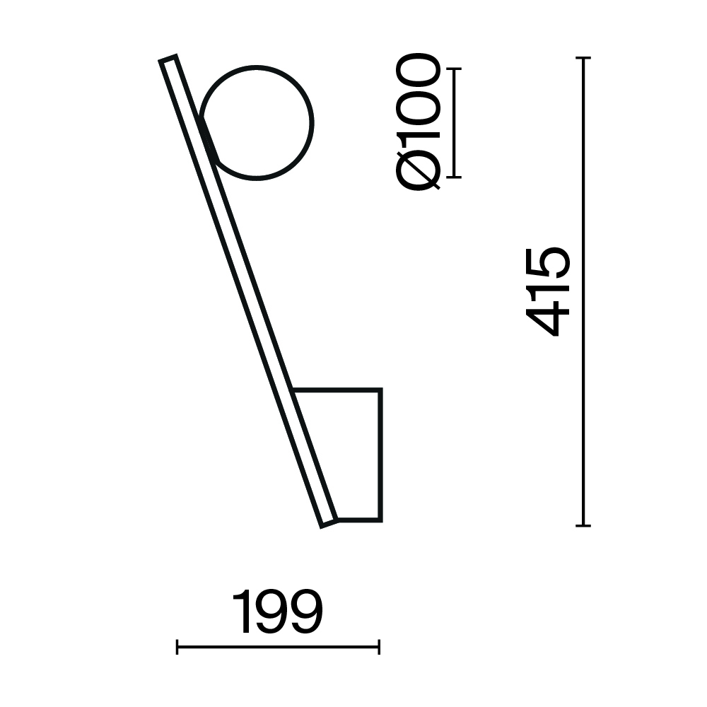 Настенный светильник (бра) Maytoni MOD175WL-01G