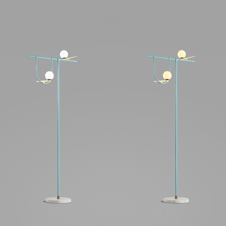 Напольный светильник BIRDS Черный by ImperiumLoft