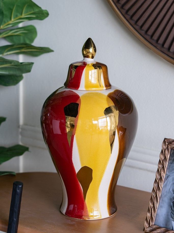 Ваза с крышкой Glasar A61211