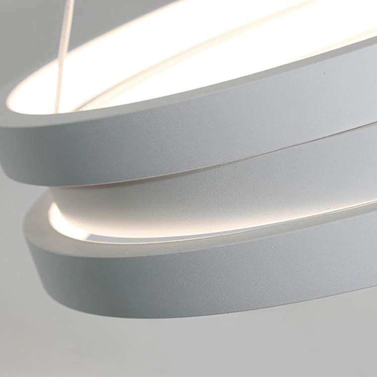 Подвесной кольцевой светильник GALO  D52,5 White by ImperiumLoft