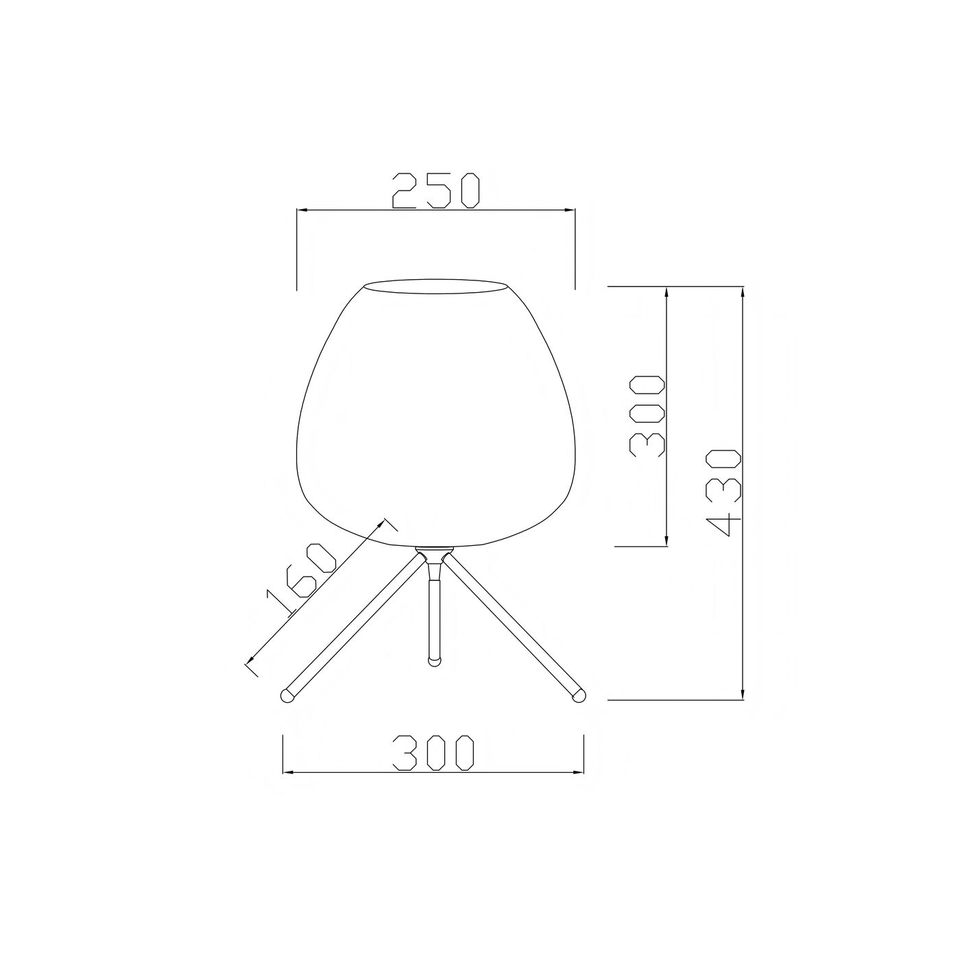 Светильник настольный Sphere Night Blue 43cm KARE 57641