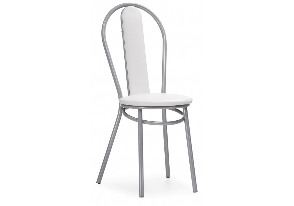 Стул Woodville Lamniel косое кольцо белый полимер / светлый мусс 453990