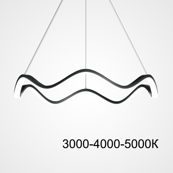 Подвесная люстра DOLORES L50 Black Трехцветный свет by ImperiumLoft