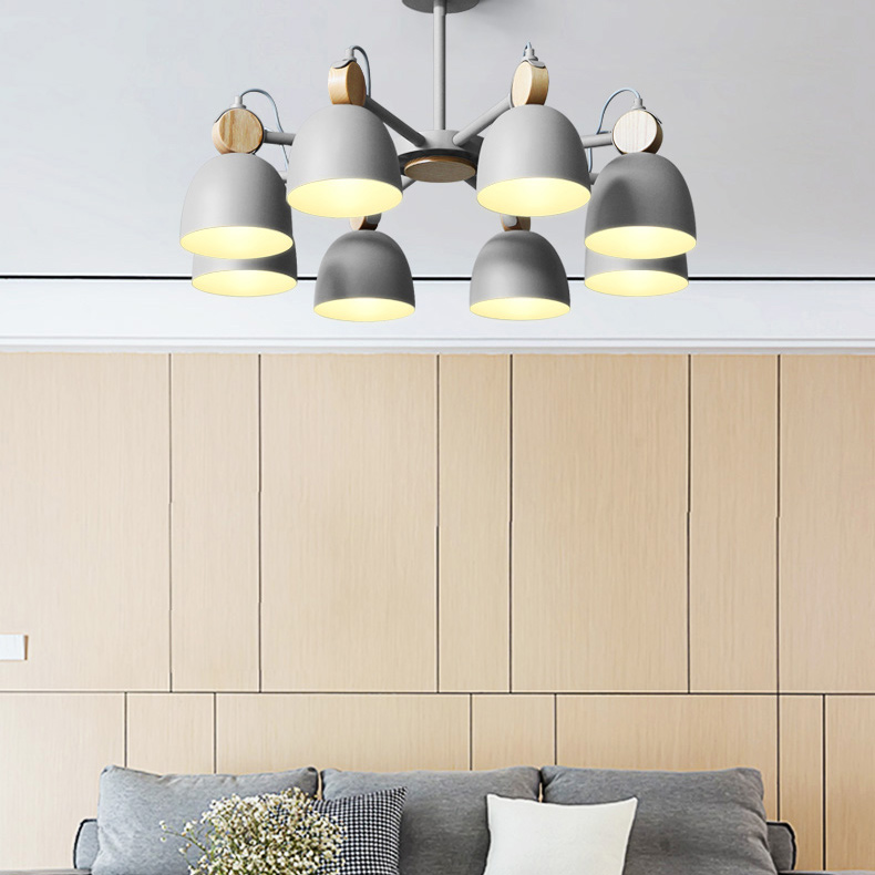 Потолочная люстр на штанге ROLLA 3 beige by ImperiumLoft