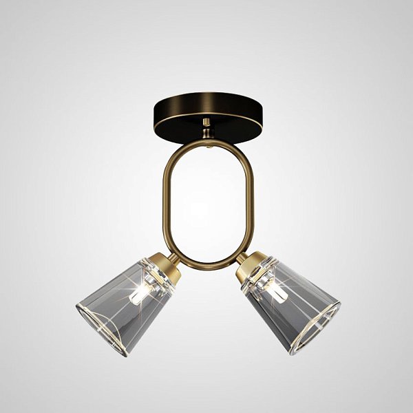 Потолочный светильник ADRIELL CH Brass Black by ImperiumLoft