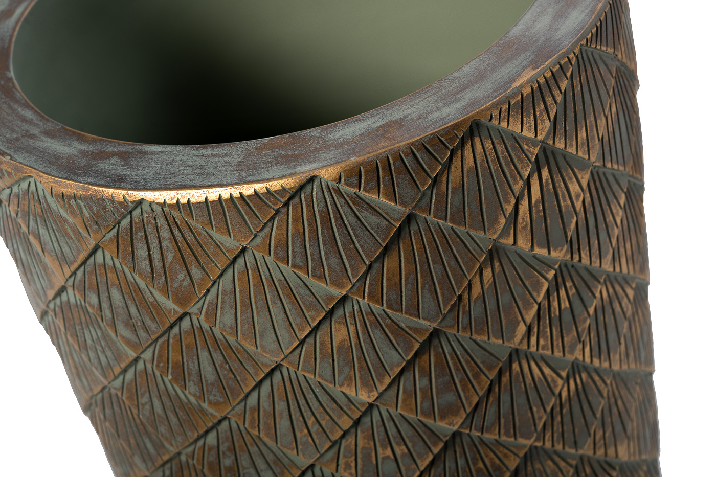 Кашпо с золотым орнаментом Garda Decor ZS1980-26