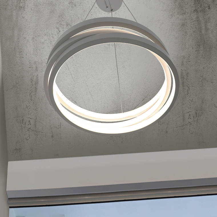 Подвесной кольцевой светильник GALO  D52,5 Black by ImperiumLoft