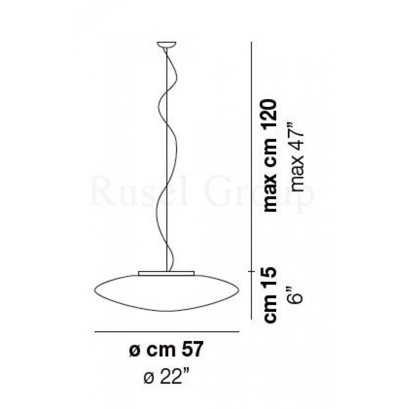 Подвесной светильник Vistosi NUVOLE SP 60