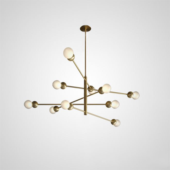Люстра на штанге SALME L10 A Gold by ImperiumLoft