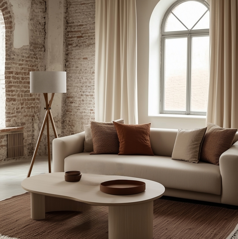 Торшер Cot c белым абажуром Aromas del Campo