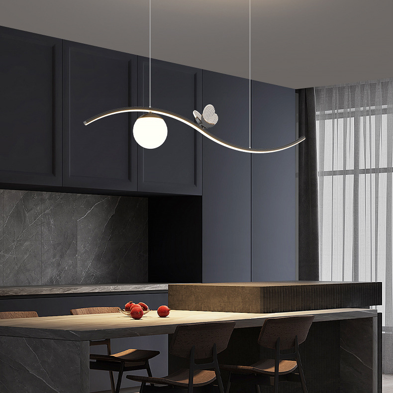 Подвесной светильник BABETTA WAVE Black 4000К by ImperiumLoft