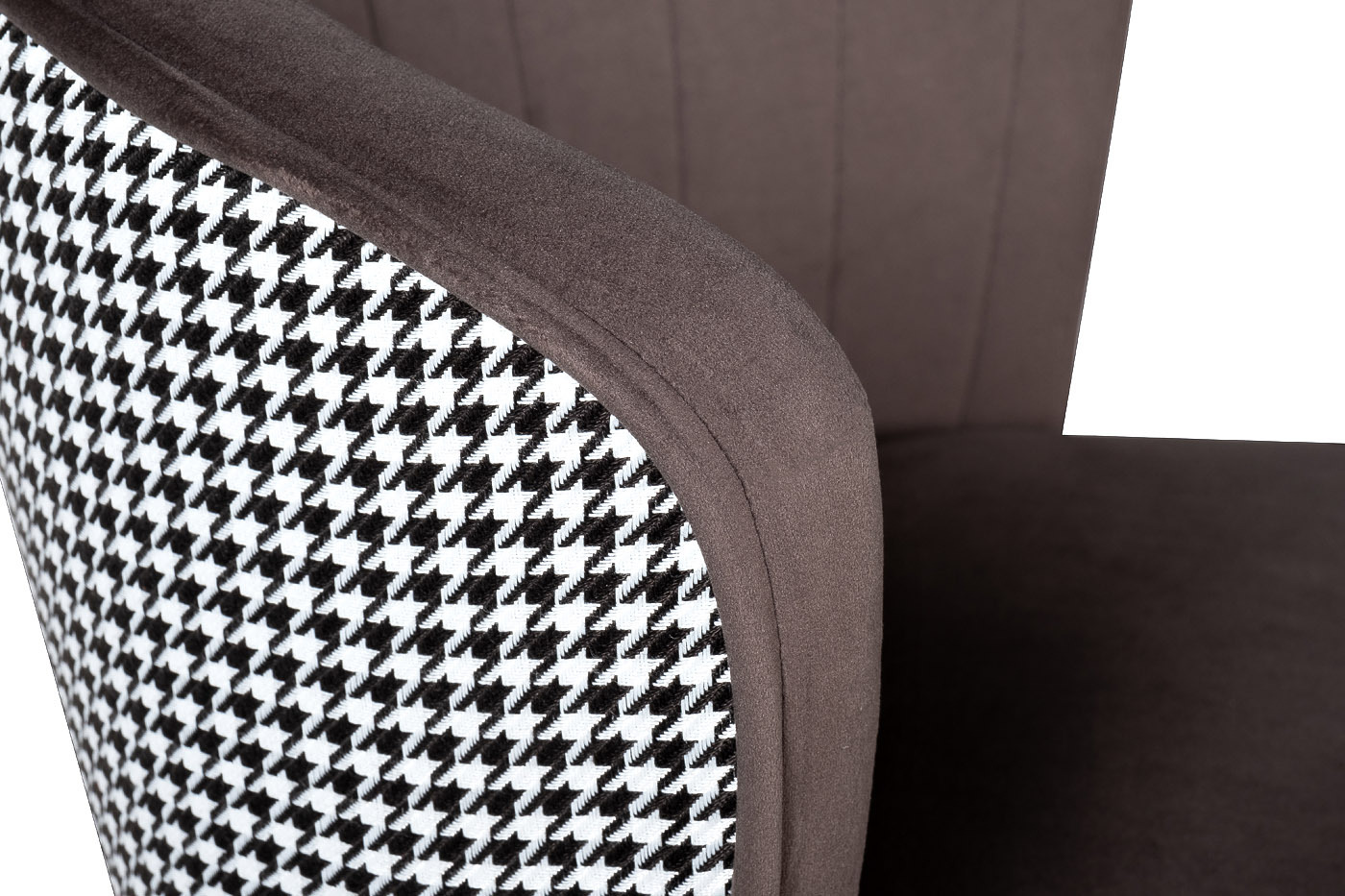 Стул барный велюровый серо-коричневый Garda Decor 30C-309W SER