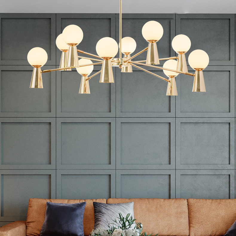 Потолочная люстра ABELINA L20 Gold Grey by ImperiumLoft