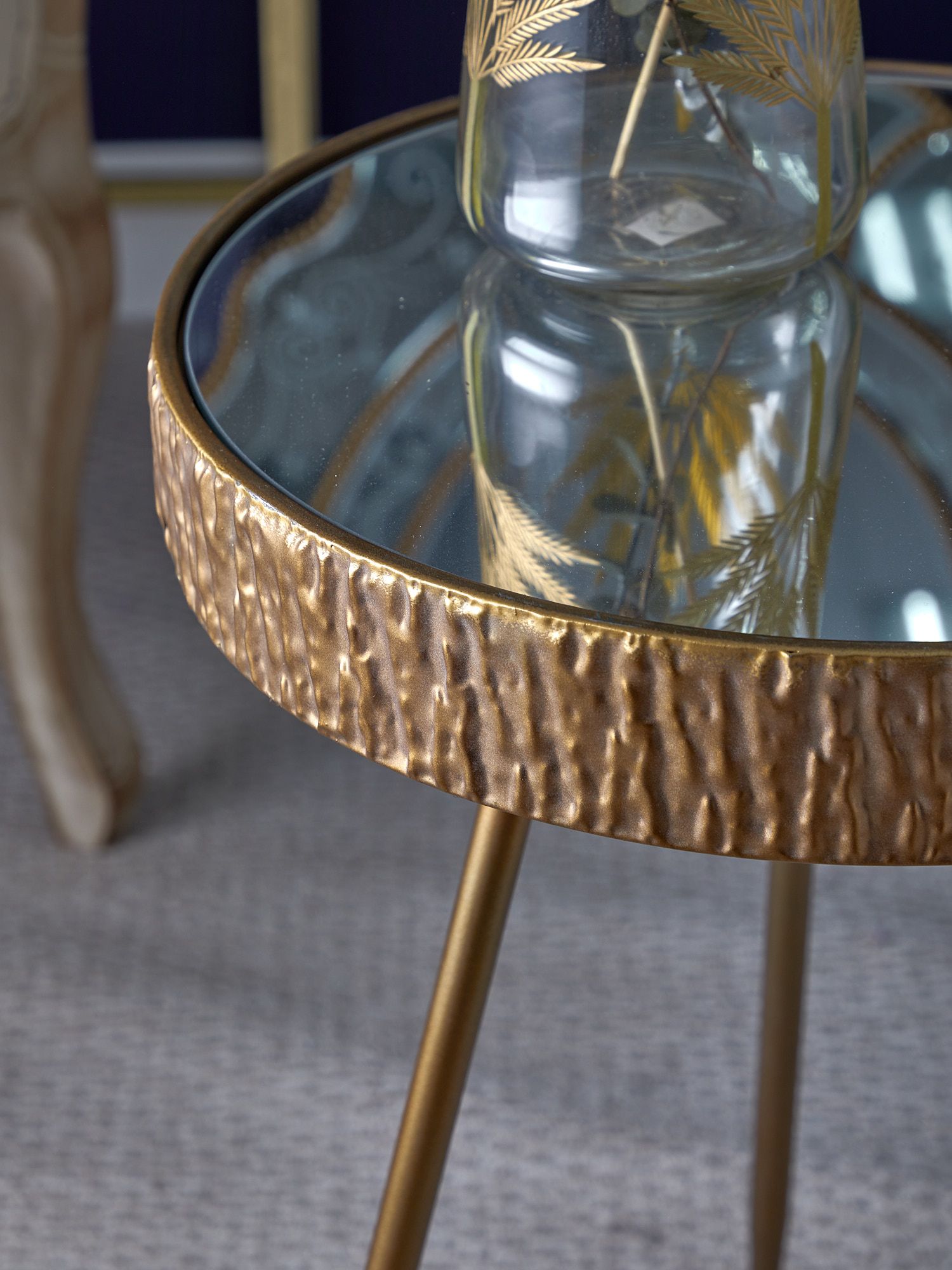 Столик с зеркальной столешницей Зимбабве Glasar 57-329