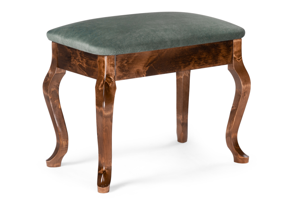 Банкетка Woodville Лусте орех / зеленая 515165