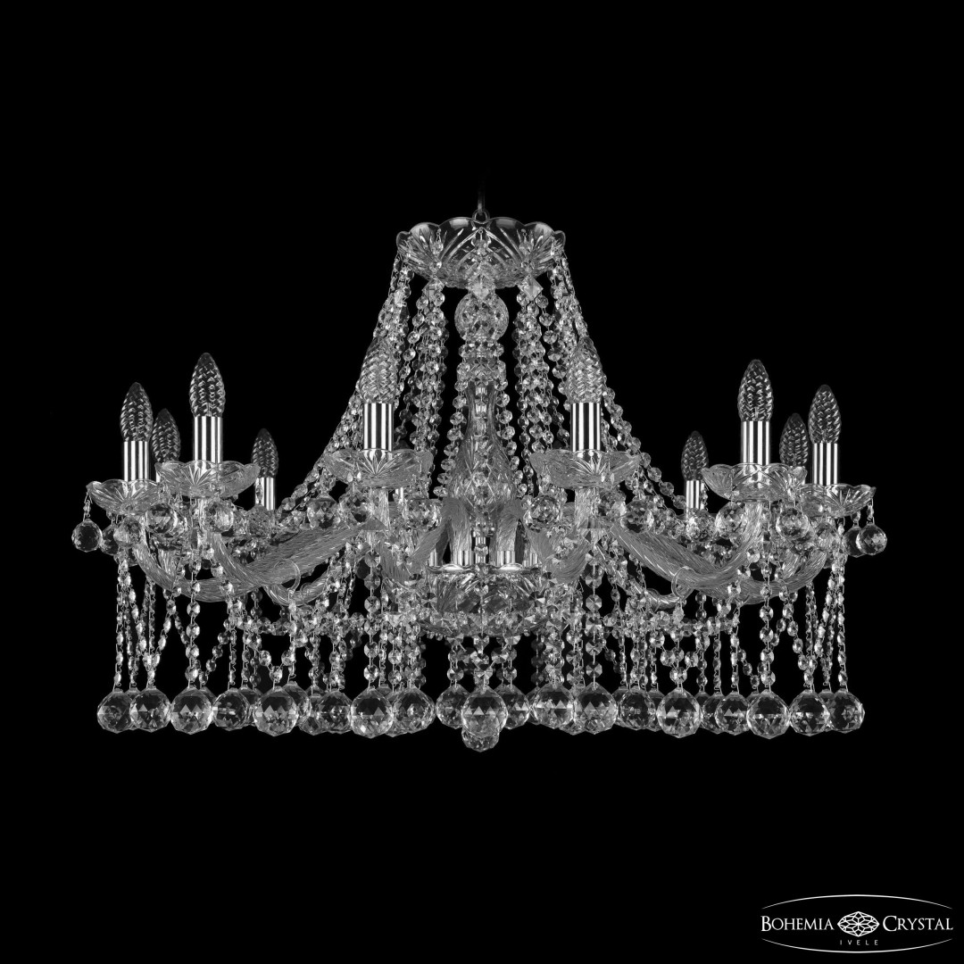 Люстра хрустальная 1413/12/300 Ni Balls Bohemia Ivele Crystal