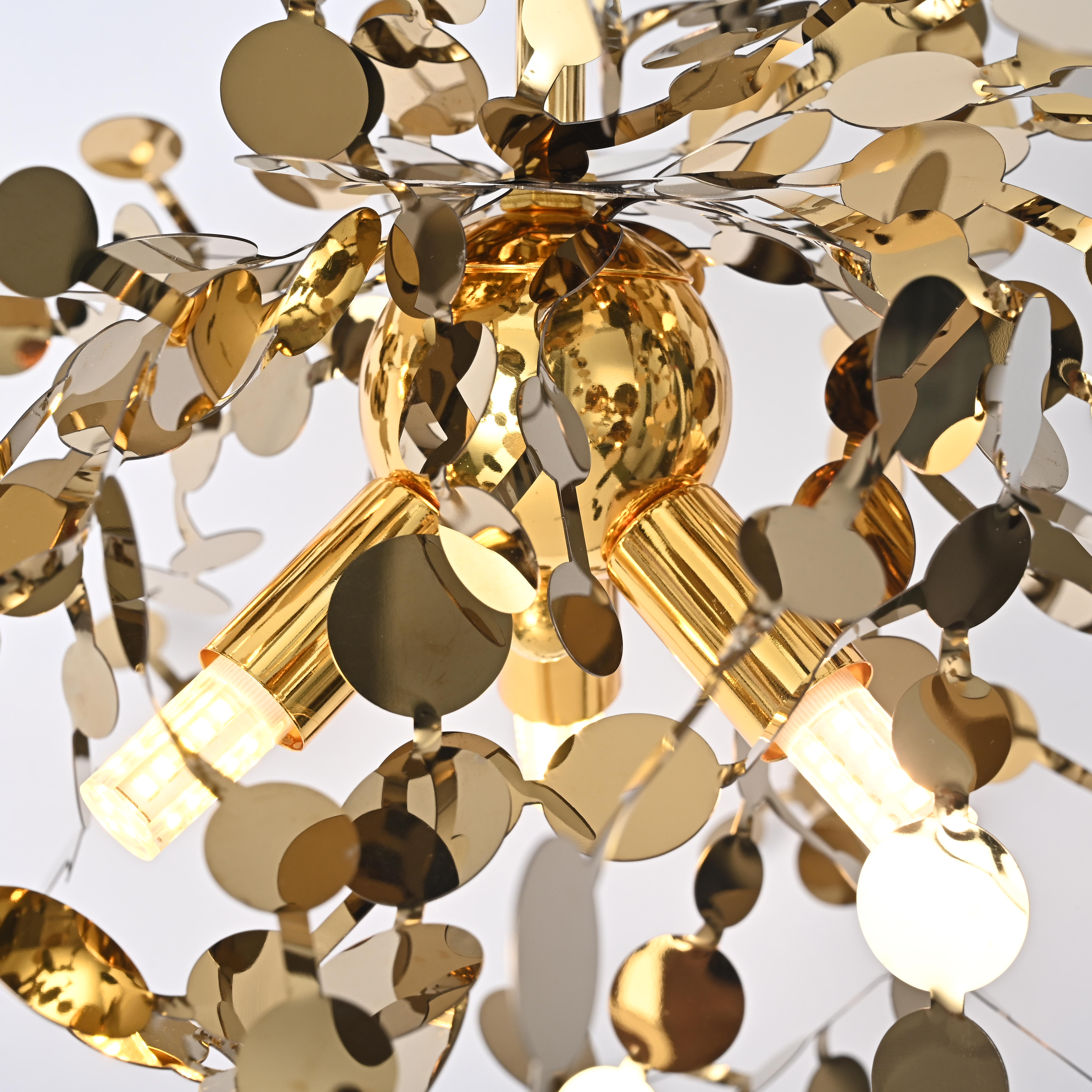 Люстра Tezani Argent Suspension Pendant Lamp 40 Gold By Imperiumloft