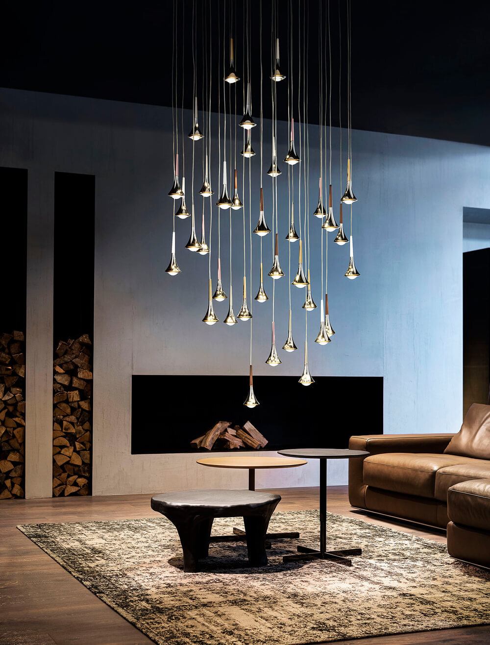 Подвесной светильник Lodes Rain Chrome Bronze 156003