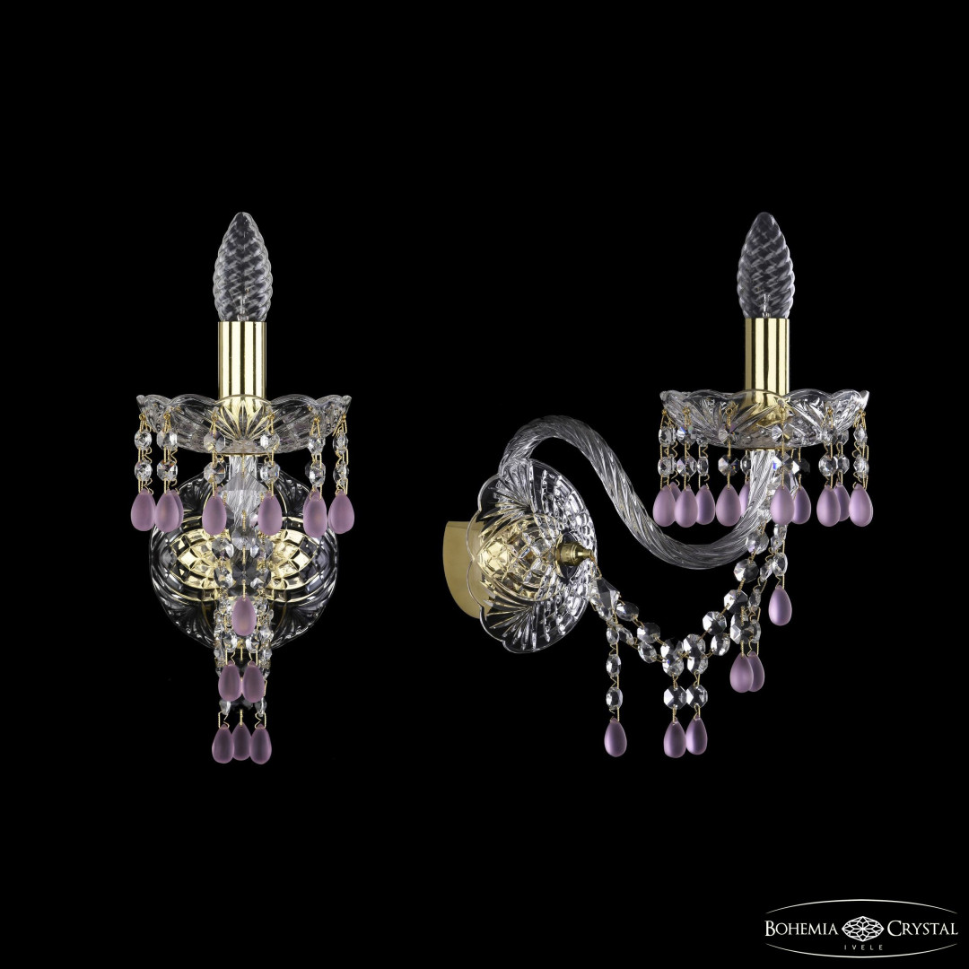 Бра хрустальные 1410B/1/195/XL G V7010 Bohemia Ivele Crystal