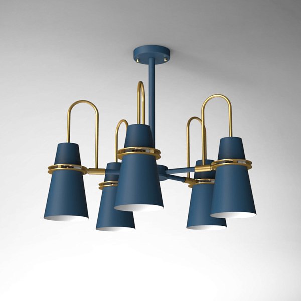 Люстра на штанге REINAR A D64 Blue by ImperiumLoft