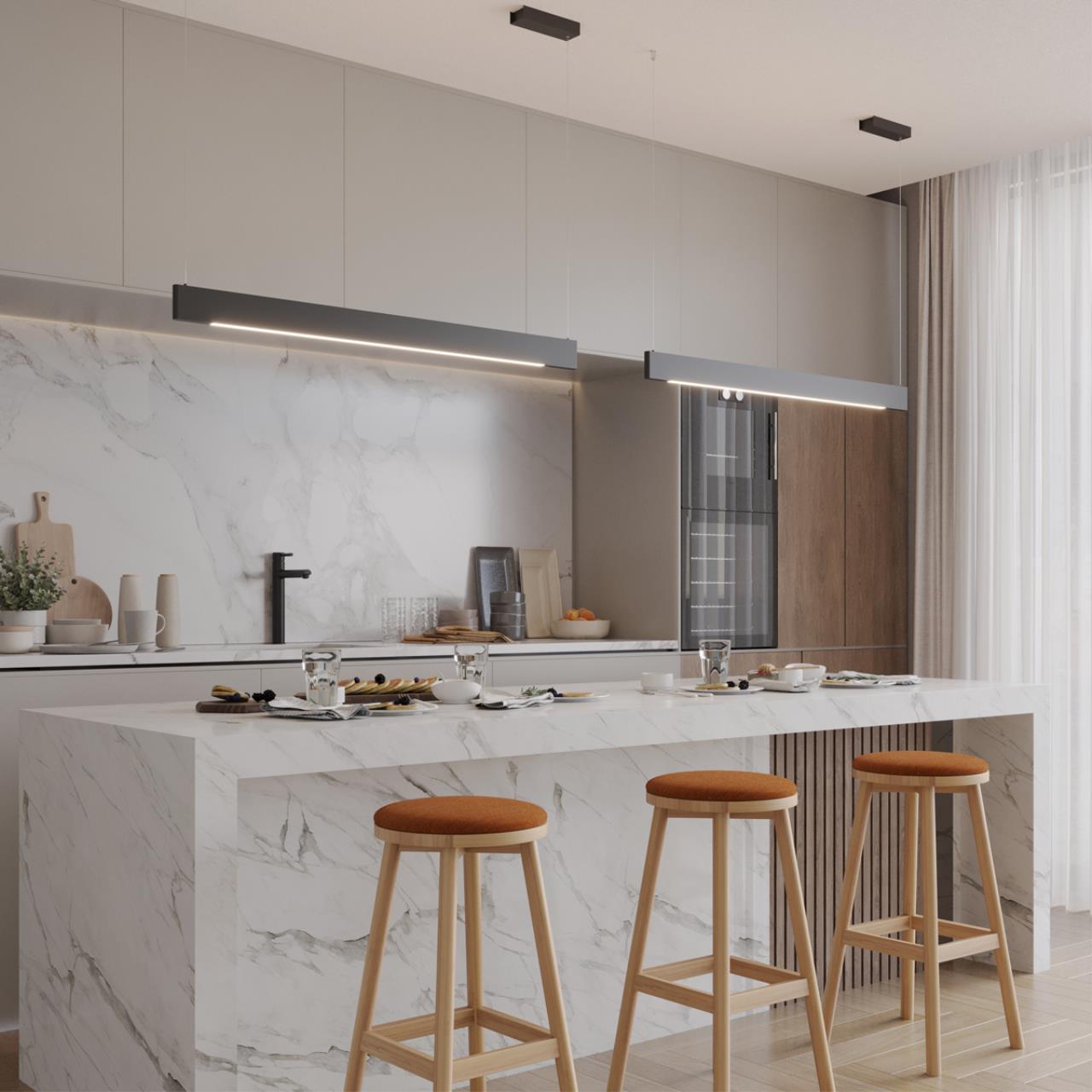 Светильник подвесной диммир. со сменой цв. температуры (управл. - пульт ДУ или прилож. Smart Life) Novotech 359548