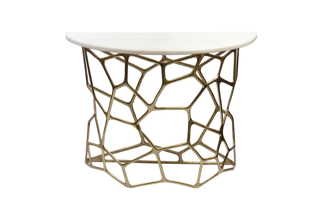 Консоль Сеть с мраморной столешницей Garda Decor 69-218475