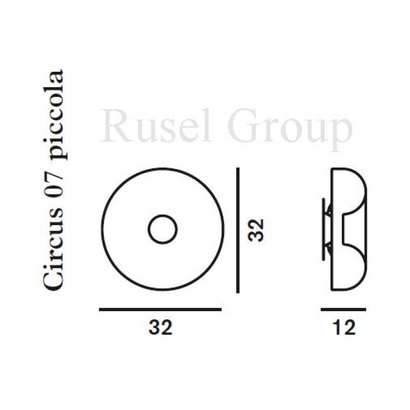 Настенно-потолочный светильник Foscarini Circus 07 piccola parete/soffitto