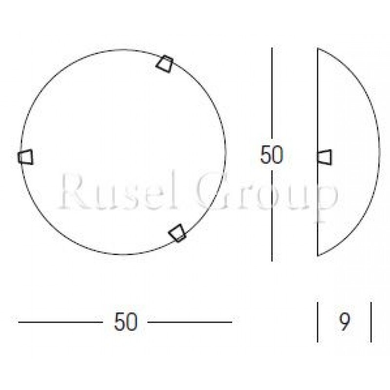 Настенно-потолочный светильник Linea Light Delta 3442