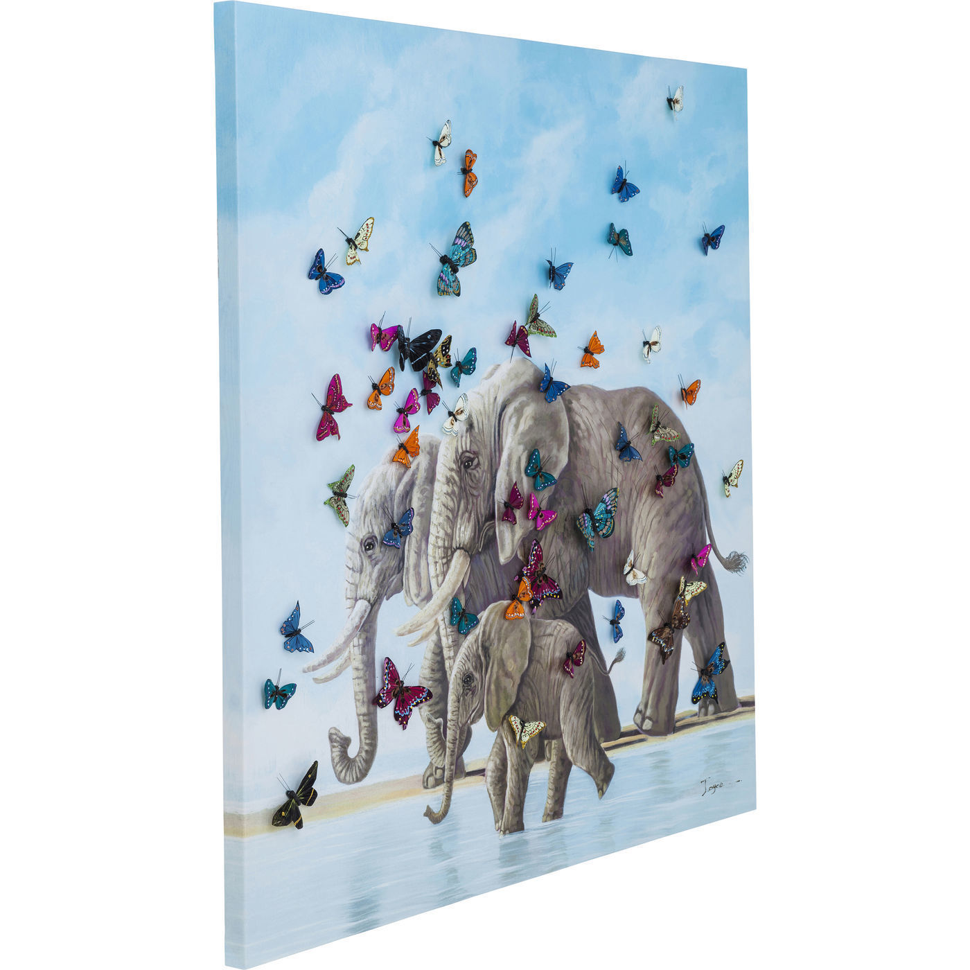 Картина Elefants with Butterflys 39251 KARE