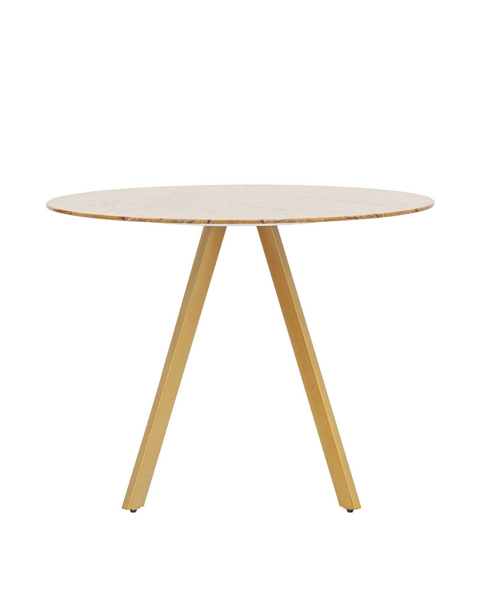 Стол обеденный Хьюстон D100 охра стеклянный Stool Group