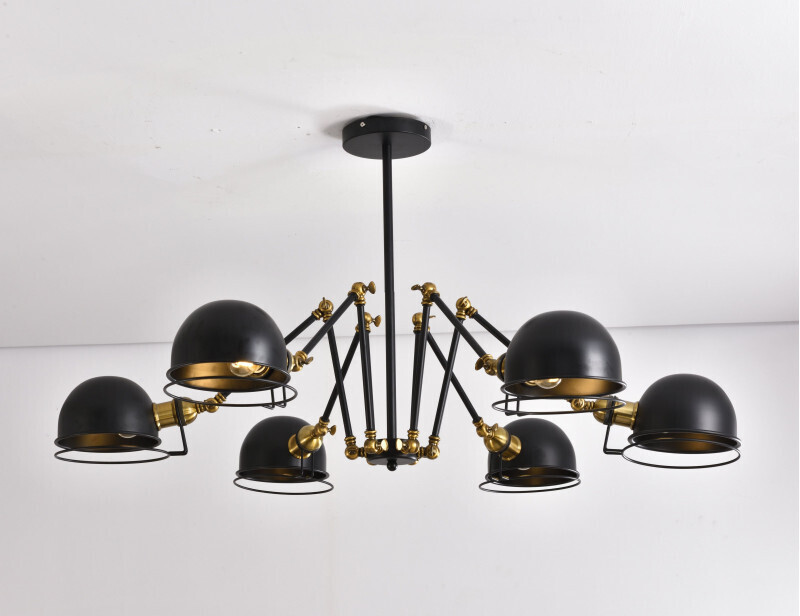 Люстра на штанге Lumina Deco LDP D015-6 BK