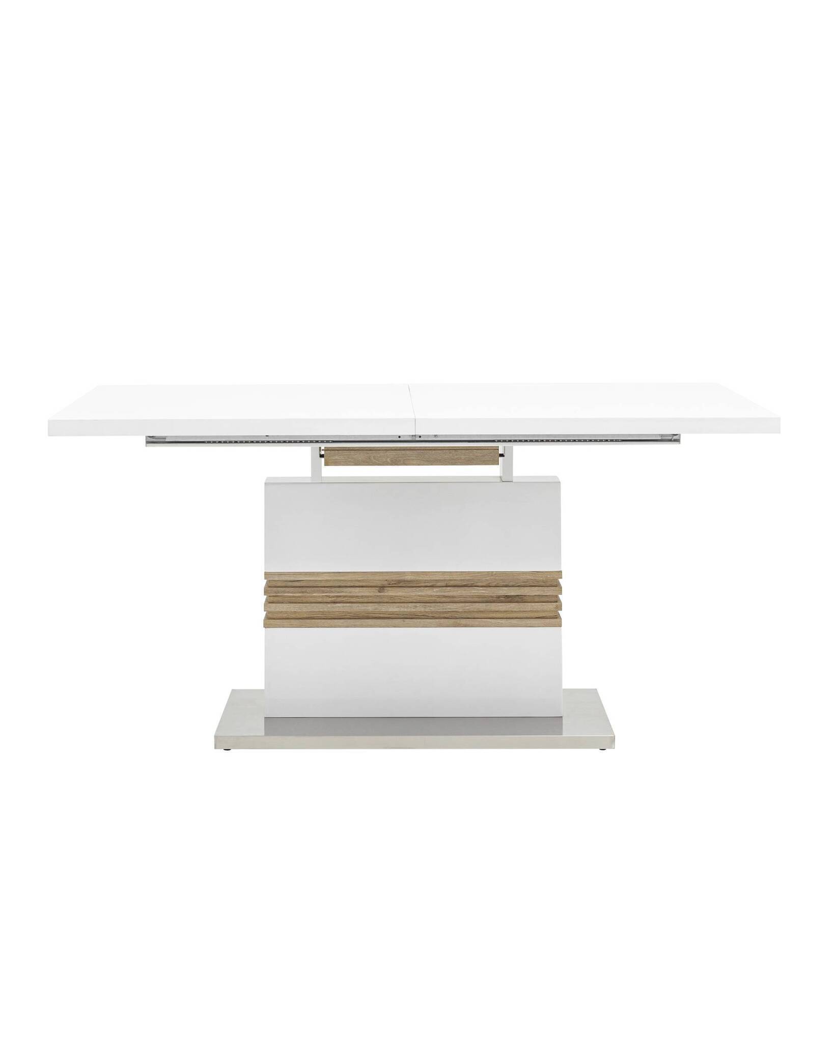 Стол обеденный Тампа раскладной 160-200*90 глянцевый белый Stool Group