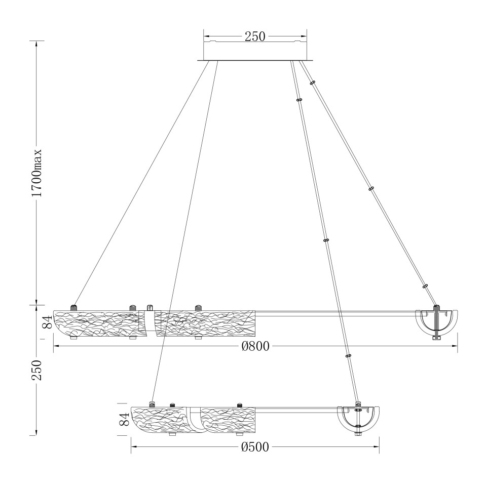 Люстра подвесная Fluorite FL1179-20P