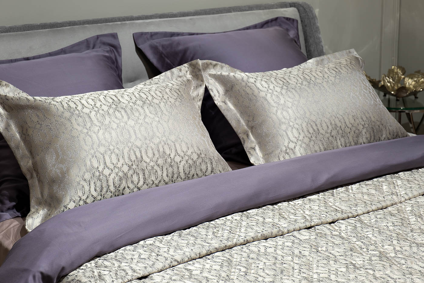 Комплект из 2х декоративных наволочек HOUSTON 50х70см серый Garda Decor 121GD-11001