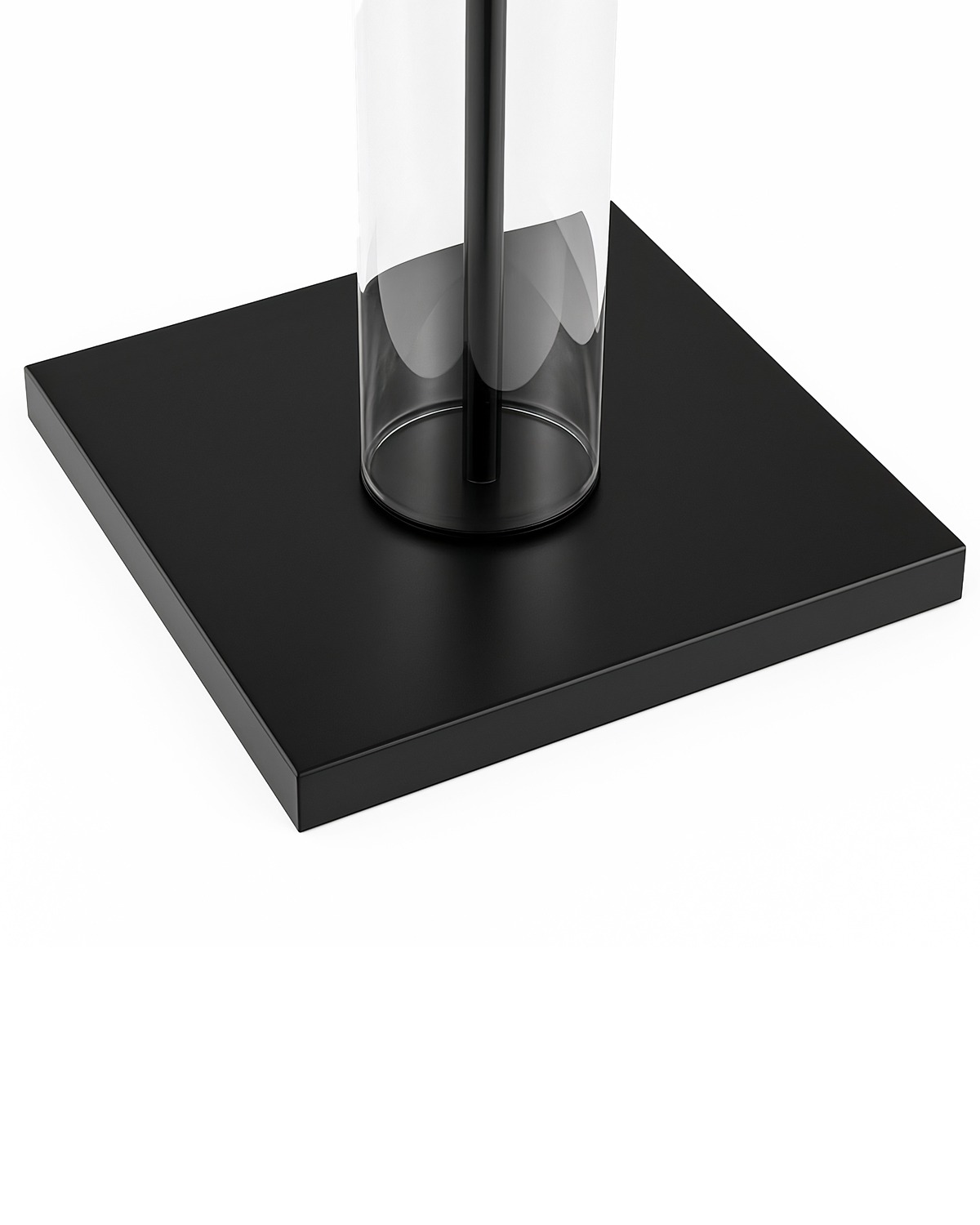 Чёрная напольная лампа Томас Louvre Home P2137TC