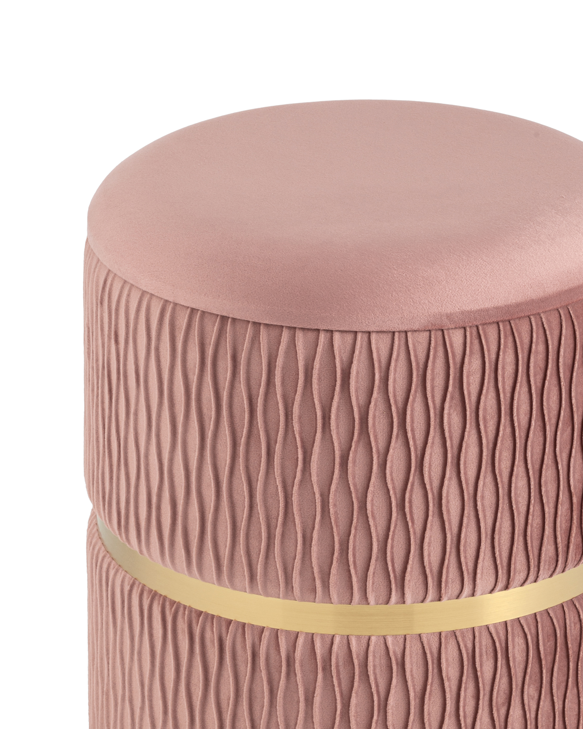 Пуф Джесси с ящиком велюр розовый Stool Group