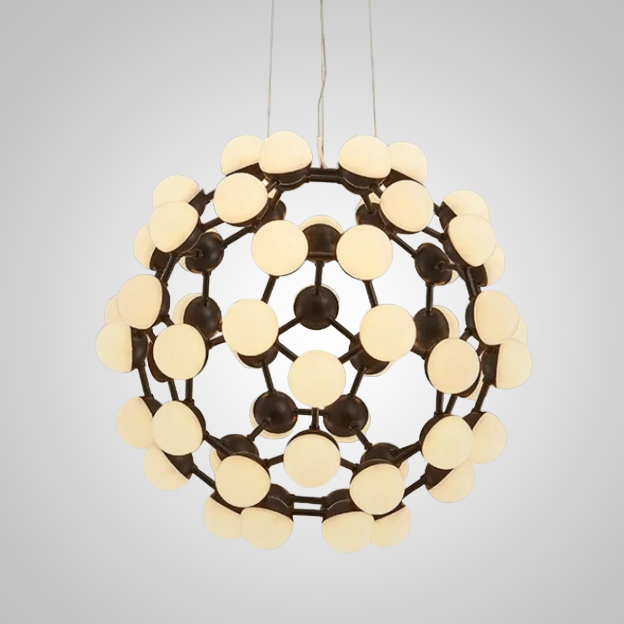 Подвесная люстра MESH D75 Black by ImperiumLoft