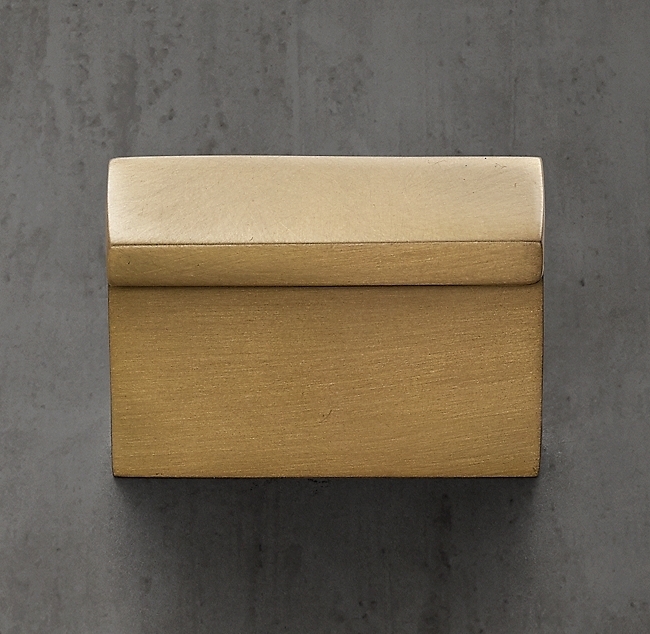 Ручка-кнопка Restoration Hardware Exley L.3.8 Lac.Burnished Brass