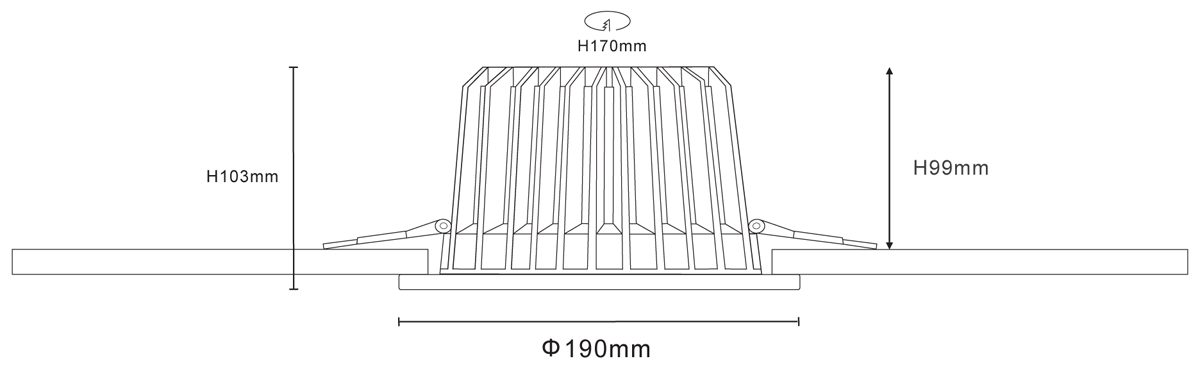 Встраиваемый светодиодный светильник Donolux DL18838/30W White R Dim 4000K