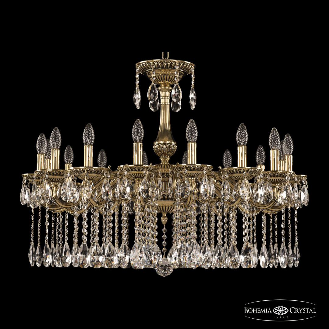 Люстра бронзовая с хрусталём 75102/16/300 A GB