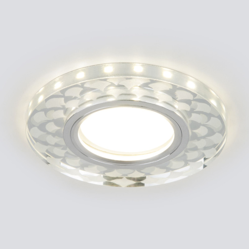 Встраиваемый светильник Elektrostandard 2247 MR16 SL/WH зеркальный/белый