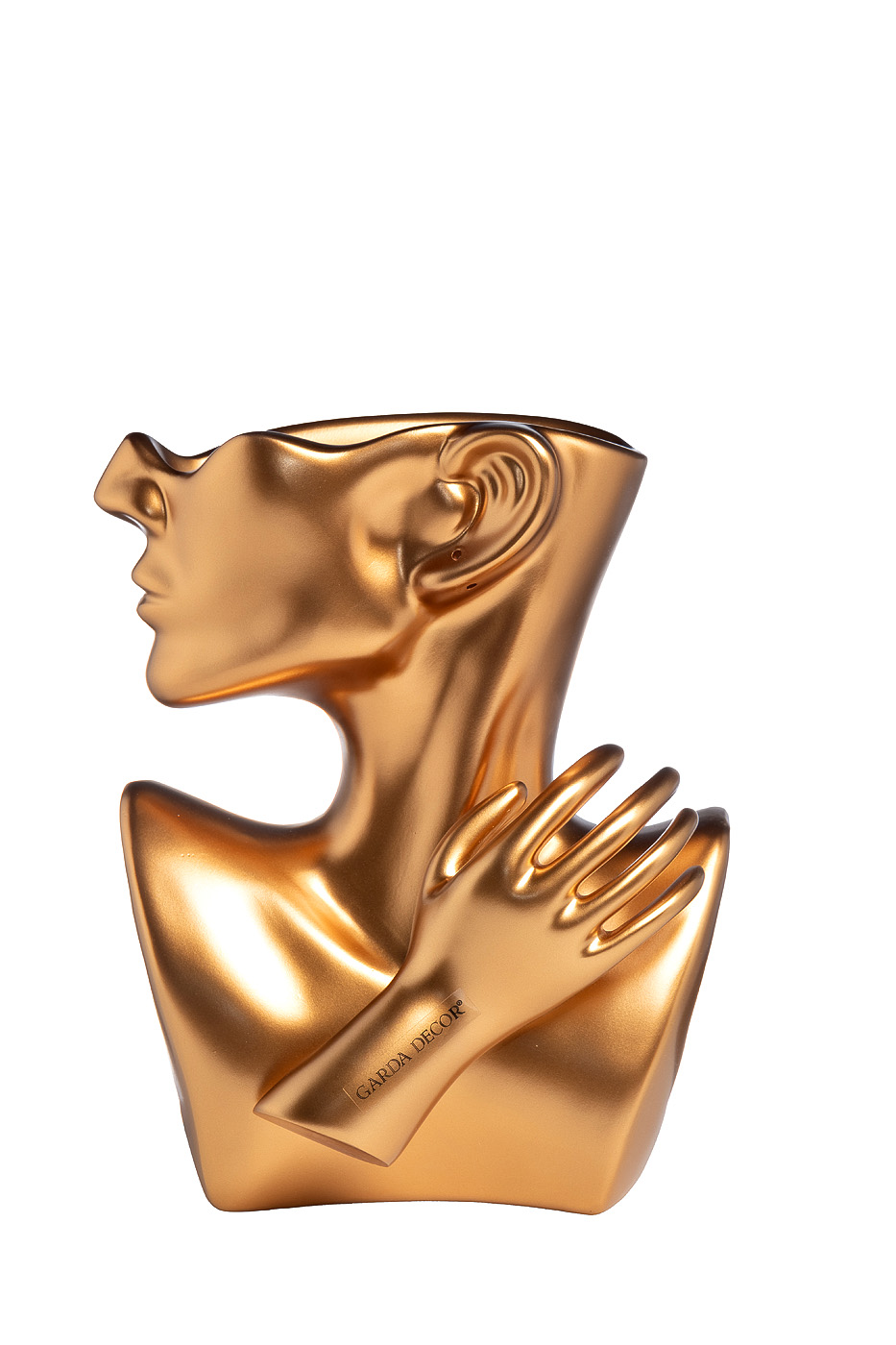 Кашпо Женский профиль золотой Garda Decor B2419