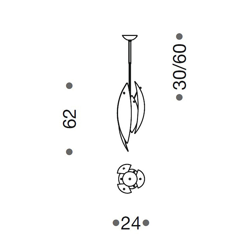 Подвесной светильник IDL 430/20 gold