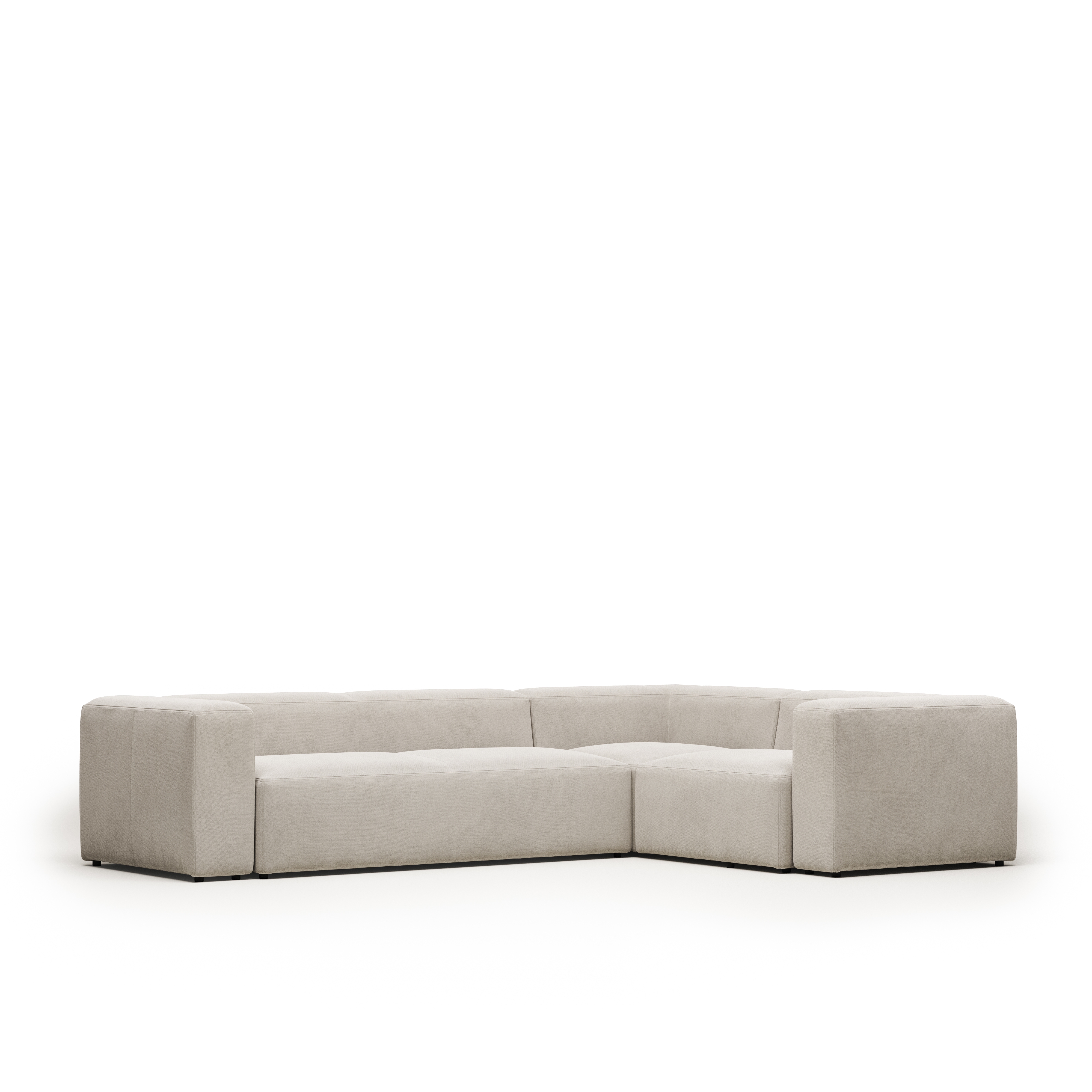 Угловой 4-х местный диван Blok 320 x 230 cm бежевый La Forma (ex Julia Grup)