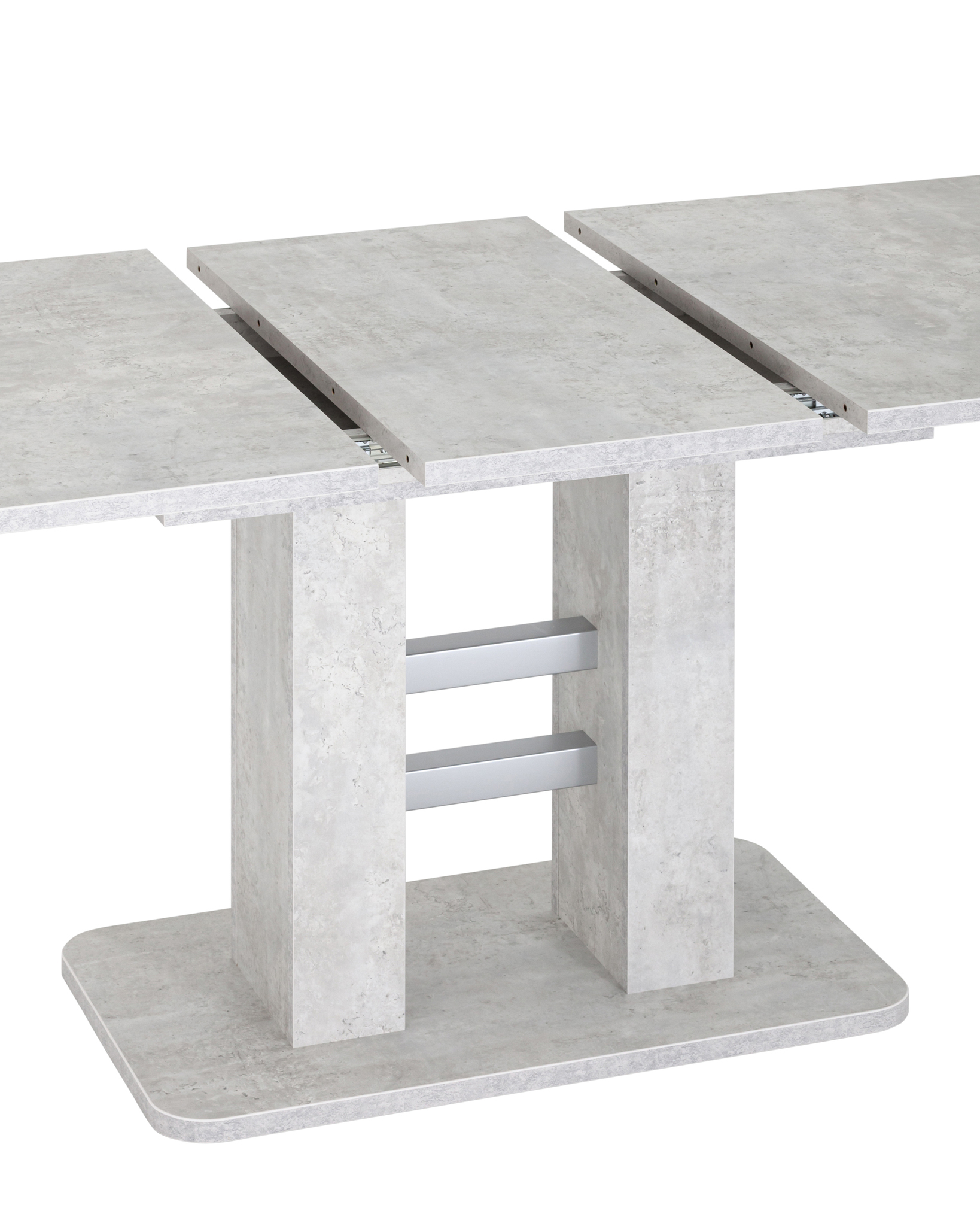 Стол Elephant раскладной 120-160*80 бетон/алюминий Stool Group