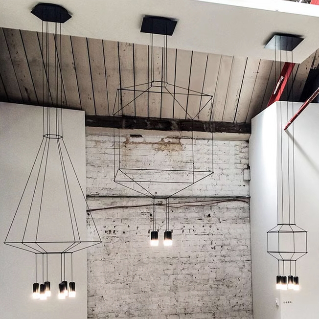 Подвесной светильник Via Wireflow polyhedral 0307 Pendan Light by ImperiumLoft