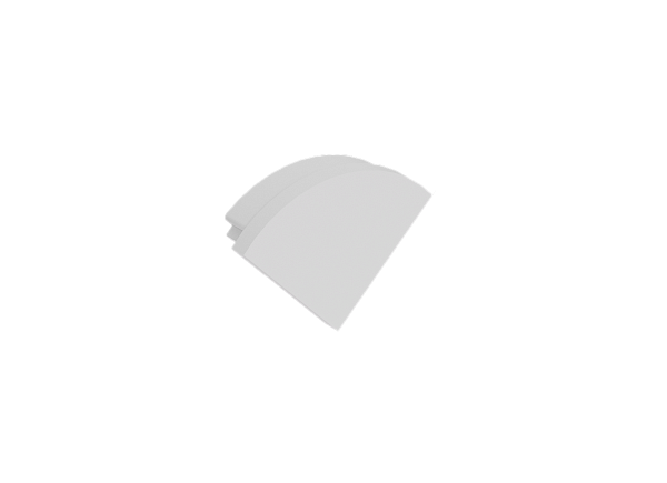 боковая глухая заглушка для профиля Donolux CAP18503RAL9003